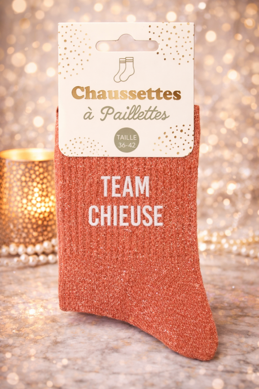 Chaussettes "TEAM CHIEUSE"